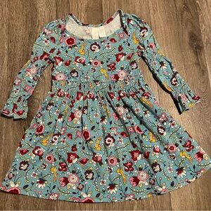 Matilda Jane Girls Paint By Numbers Bunny Rabbit Floral Dress Size 4T
